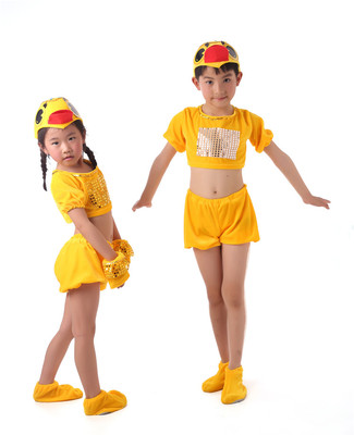 六一儿童表演服装 演出服装 卡通 动物套装 动物衣服 小鸭子服装