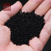 3000粒diy串珠散珠黑色米珠手工制作项链手链戒指十字绣珠2 4mm