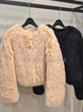 Michaa 奥特莱斯毛茸茸减龄皮草 羊毛 不议价包快递