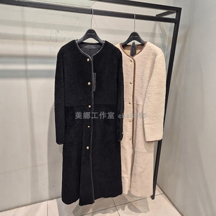 Michaa 奥特莱斯代购 简约长款皮草大衣 不议价包快递