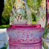 Бесплатная доставка антикварная французская баккара/бакара Элглантье серия розовая хрустальная коробка