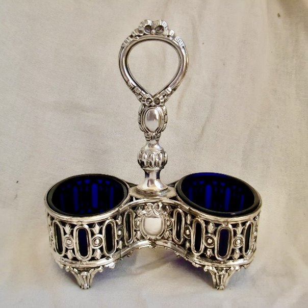 法国古董银器950纯银双盐瓶调料瓶,厨房/烹饪用具,调味瓶罐/调料研磨器,淘宝优惠券,粉丝福利购,淘宝优惠卷