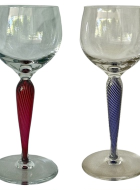 两色选法国Saint Louis圣路易中古Filigrane系列水晶红酒葡萄酒杯