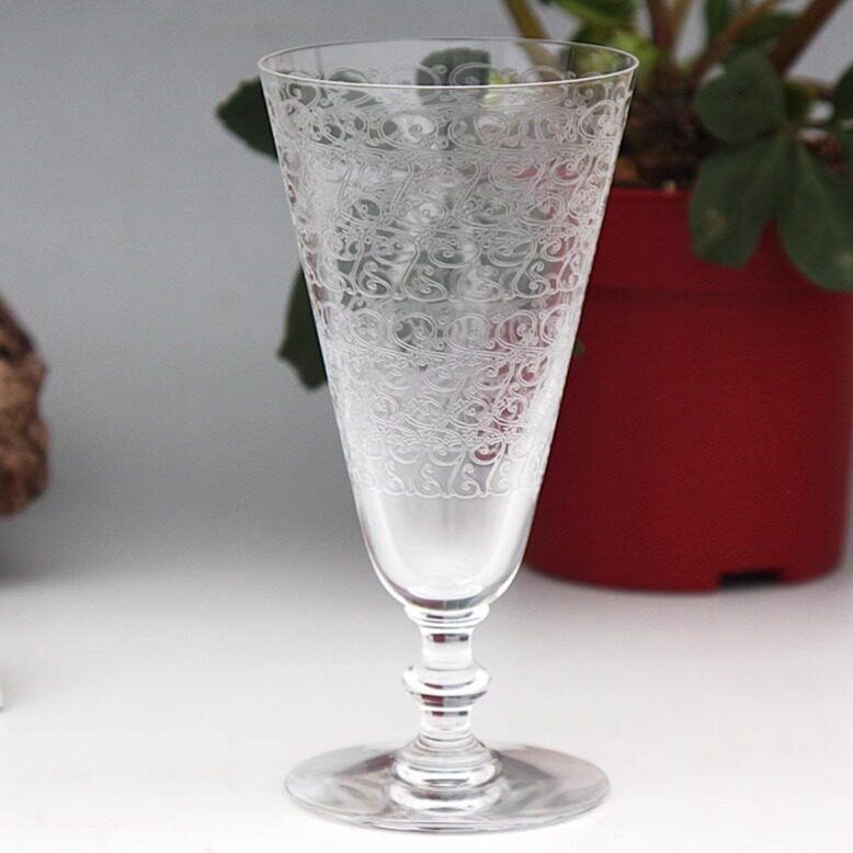 中古款法国Baccarat水晶香槟杯