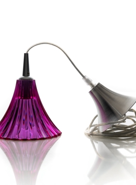 包邮 中古法国Baccarat/巴卡拉Mille Nuits千夜系列紫色水晶吊灯