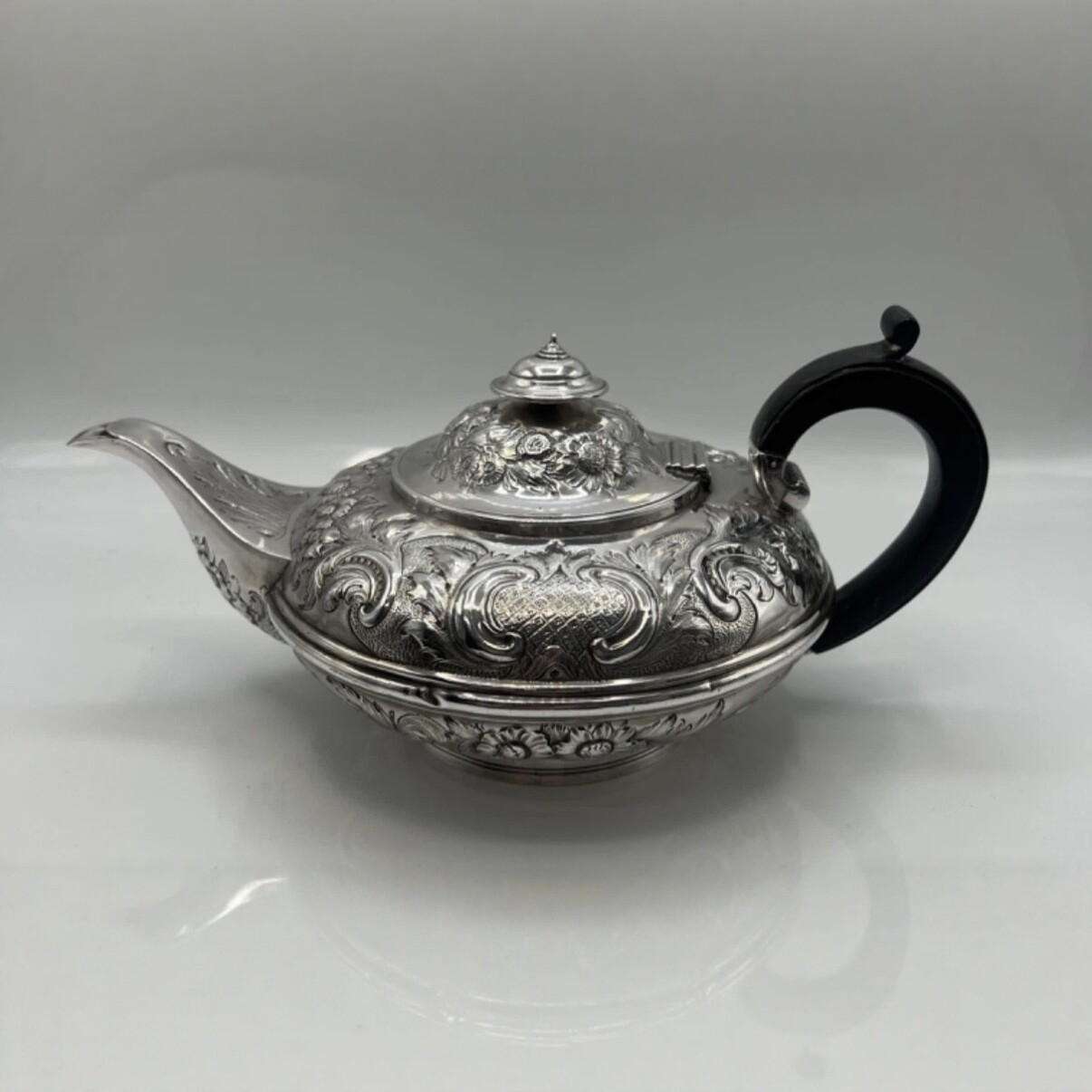 英国伦敦古董银器925纯银茶壶英式复古下午茶具餐桌美学ins风