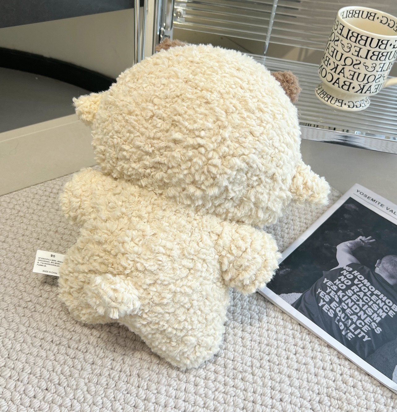 작은 양 인형 플러시 장난감 소녀 잠자는 어린이를 들고 귀여운 헝겊 인형 진정과 치유 선물