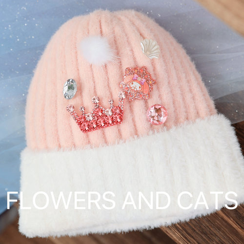 FlowersandCats儿童美乐蒂毛线帽