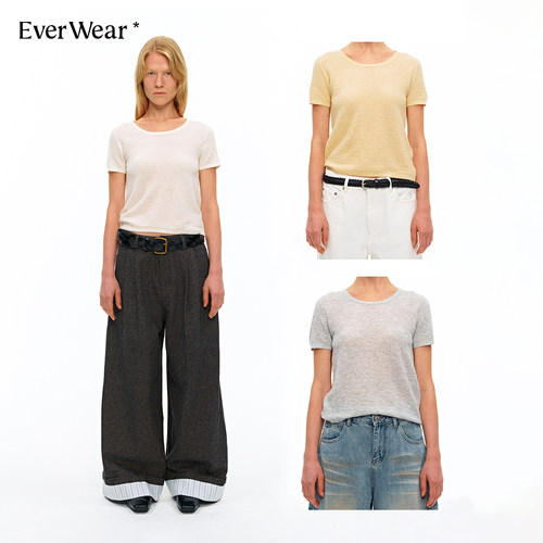 EverWear羊毛针织短袖T恤女