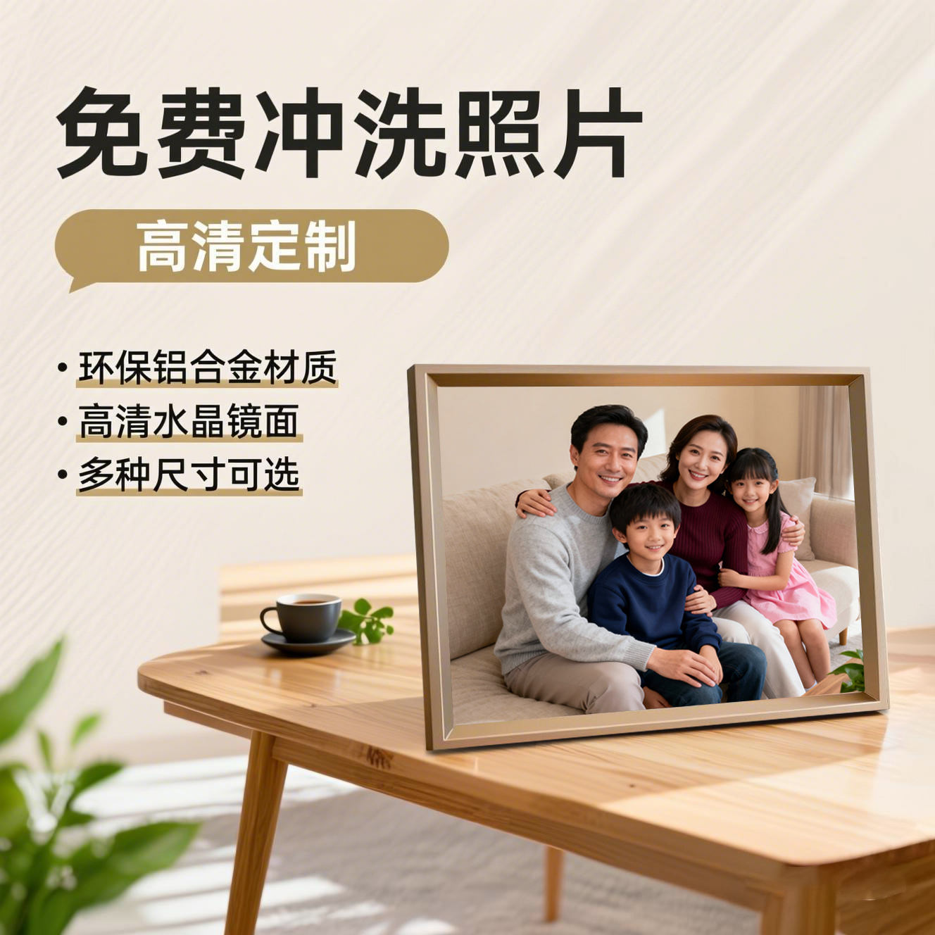 婚纱照宝宝照全家福相框订制