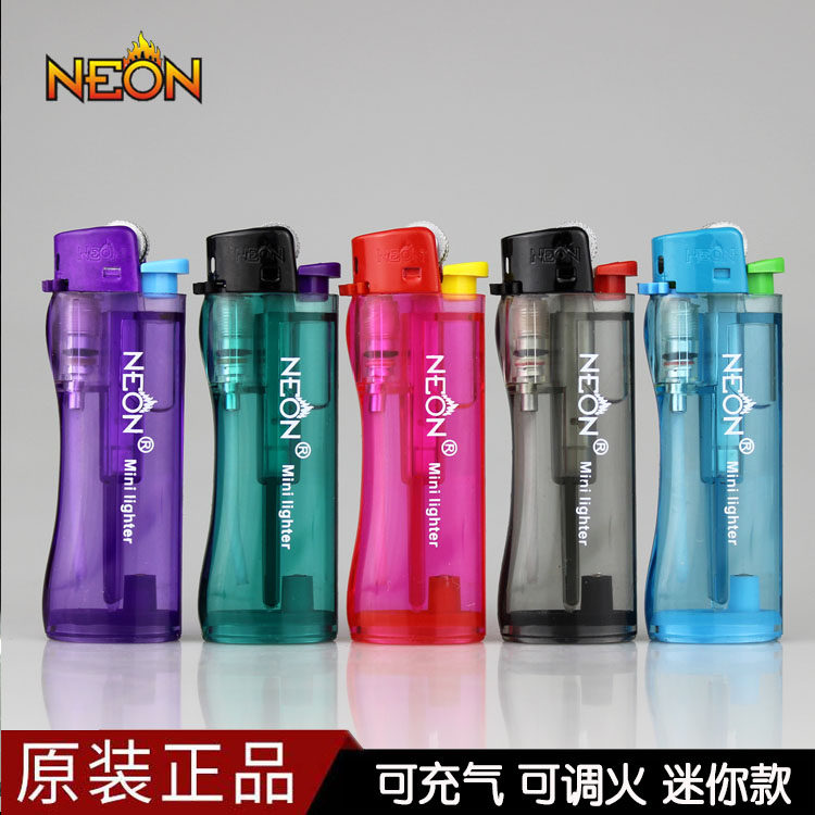 neon迷你打火机 秒杀草蜢Cricket美国尼奥打火机炫彩广告订制印字