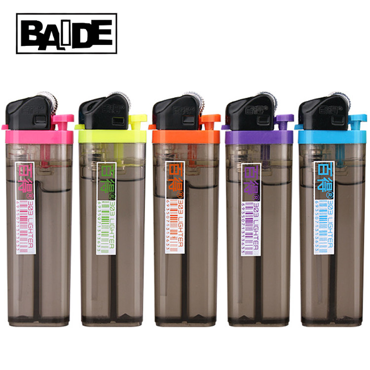 BAIDE百得正品火石滑轮一次性明火砂轮广告打火机定制订做印字