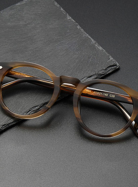 日系手工眼镜框 TVR同款505抖音爆款复古椭圆框板材 近视眼镜架