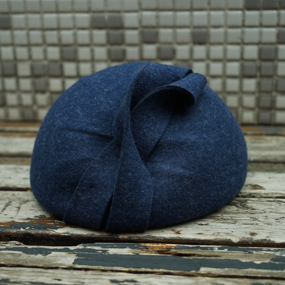 趣味设计感瓜皮羊毛呢贝雷帽女秋冬复古毛毡礼帽英伦黑色米色咖色