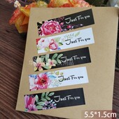 justforyou花卉标签烘焙封口贴月饼盒不干胶贴纸
