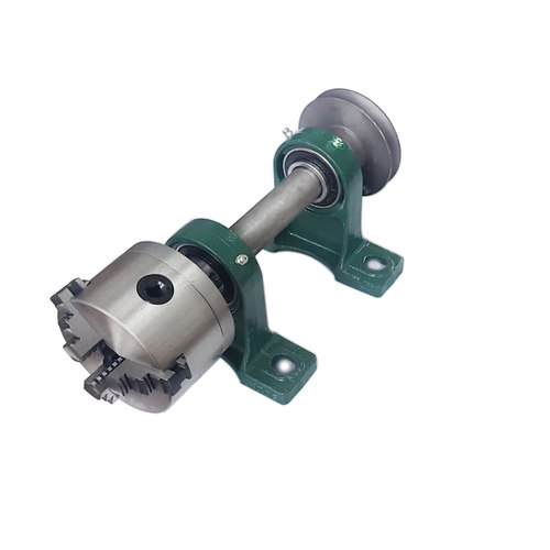 自制四爪50/65带法兰组装主轴