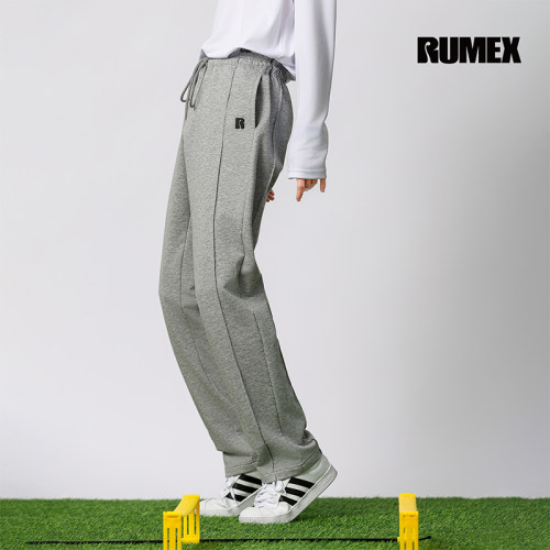 RUMEX 针织直筒裤纯色美式运动健身跑步锻炼秋冬篮球卫裤男
