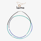 朗睦原创设计手工彩色松石琉璃项链925银江南无印风时尚 休闲首饰