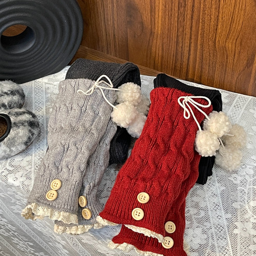 奶油baby女童打底裤加绒2025秋冬新款女宝宝小童袜套加厚针织裤子