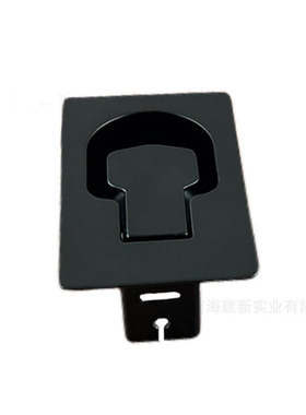 黑色方形功能沙发扣手开关大班椅气弹簧配件理容椅铝合金拉线开关
