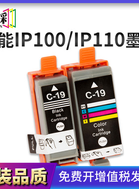 适用佳能BCI-19BK墨盒IP100 IP110 MINI260 MINI360 TR153墨水盒