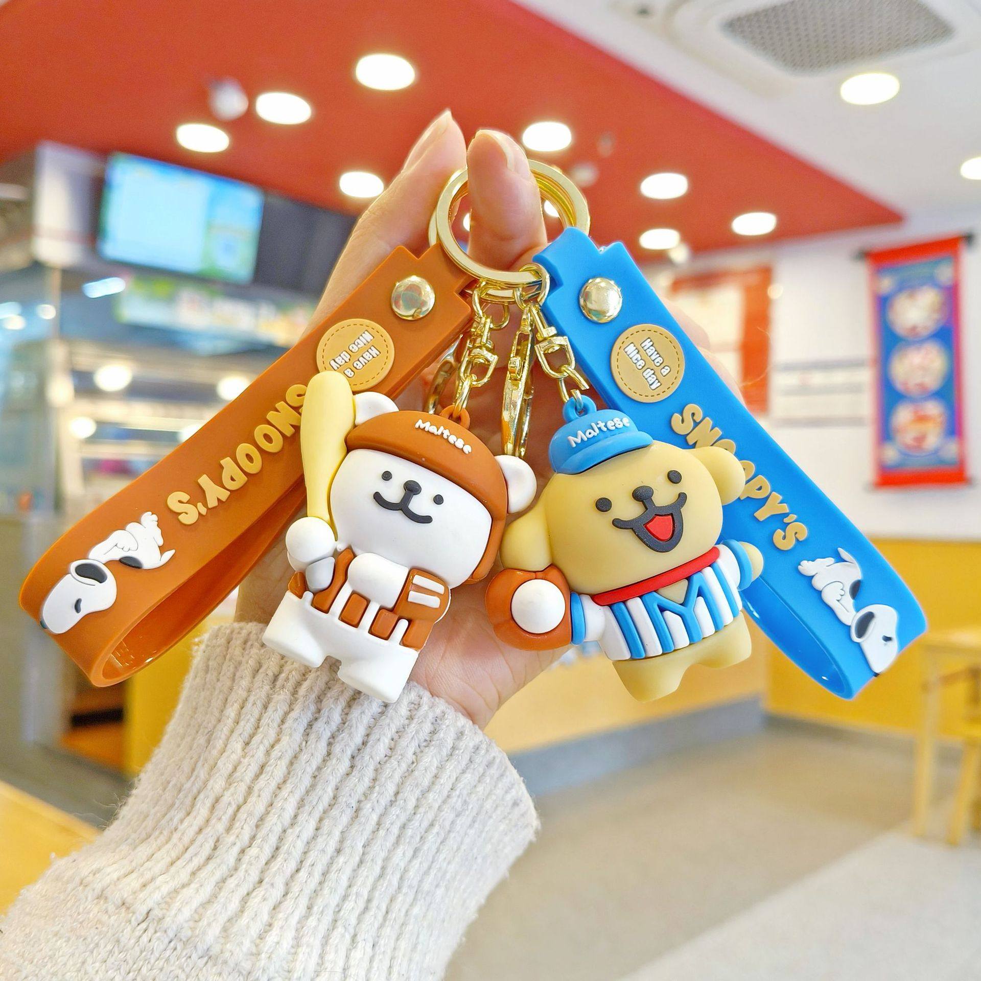 可爱线条小狗公仔钥匙扣卡通包包挂件汽车钥匙配饰体育周边小礼品,节庆用品/礼品,钥匙扣,淘宝优惠券,粉丝福利购,淘宝优惠卷