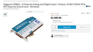 DIGIGRAM VX882E PCHIFI VX882HR 时钟 专业声卡PCX924HR 法国原装