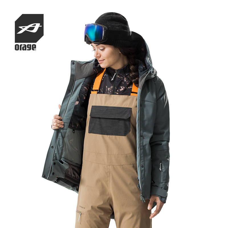 ORAGE新款单板滑雪服女户外防水