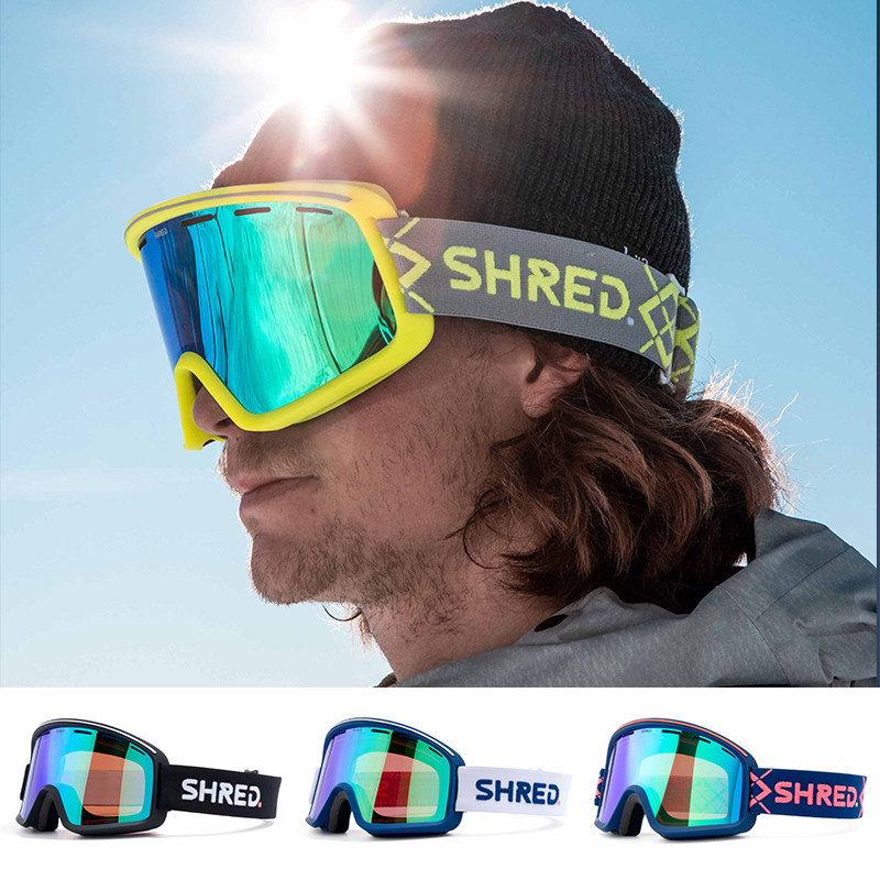 SHRED柱面滑雪镜双层防雾