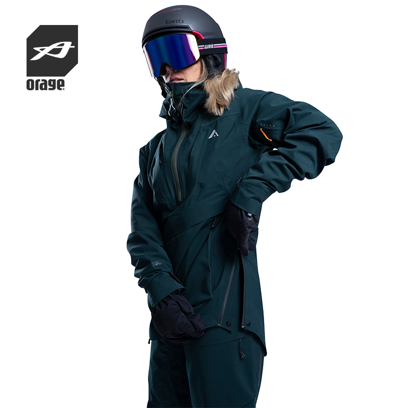 防水透气薄款双板滑雪服女