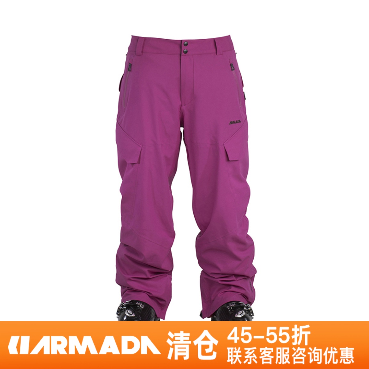 正品防水透气双板专业滑雪裤男