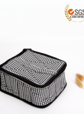 精油收纳包30格4英寸10厘米高15/30毫升多特瑞可调内格千鸟格防摔