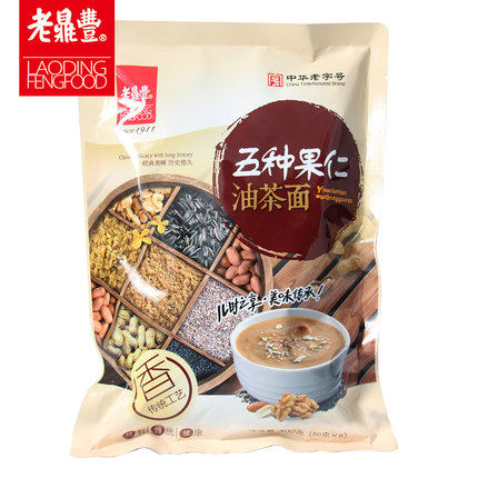 老鼎丰油茶面五种果仁甜油茶油炒面东北特产400g满68元包邮