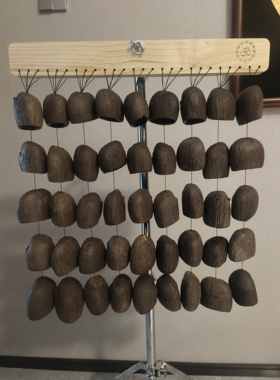 果壳音束排铃果实排铃摇铃疗愈乐器手摇果壳铃瑜伽助眠送支架