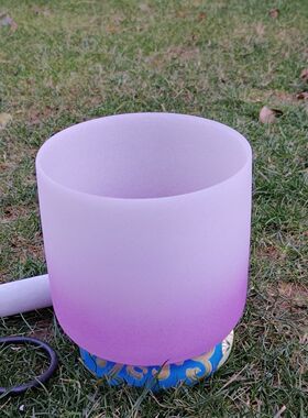 水晶音乐渐变色音疗减压音碗瑜伽净心(正品)