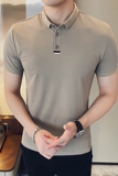 2025夏季新款男士短袖POLO衫T恤修身A431/B994/P55杏色，男装T恤，星座401B（原A431）
