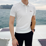 常年有货夏季新款英伦修身短袖polo衫修身t恤A431-B10-P50M-5XL，男装T恤，星座401B（原A431）