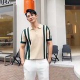 2025夏季新款透气薄款冰爽丝针织短袖POLO衫男A431-PL75-P60，男装T恤，星座401B（原A431）