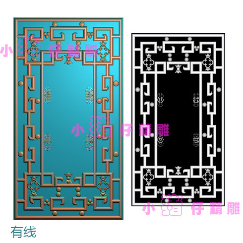 如意屏风花格铜钱 BMP灰色图 精雕图JDP浮雕图521软件图 雕刻图