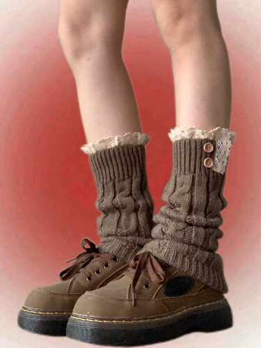 花花夏日纯色直筒堆堆袜SUPPER