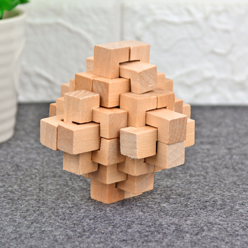 木质六根 孔明锁 鲁班锁 鲁班球古典 儿童成人益智力玩具学生礼物