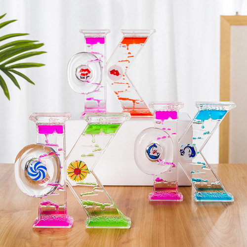 OK造型双转轮油滴沙漏减压摆件