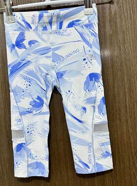 夏休闲瘦身裤七分打底裤安踏儿童