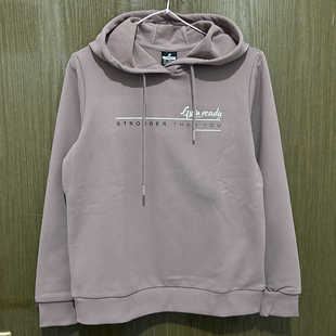 特步正品 青年潮流女保暖连帽套头卫衣979428930311 休闲冬季