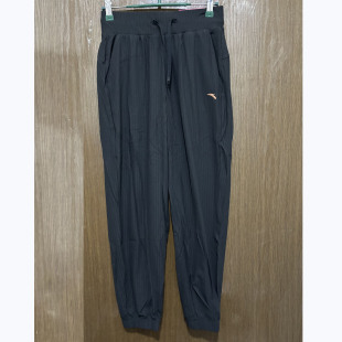 安踏正品 162437336 夏休闲宽松针织透气舒适健身速干冰肤女运动裤