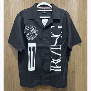 衬衫 安踏正品 篮球短袖 男士 上衣172431113 夏休闲舒适透气吸湿短袖