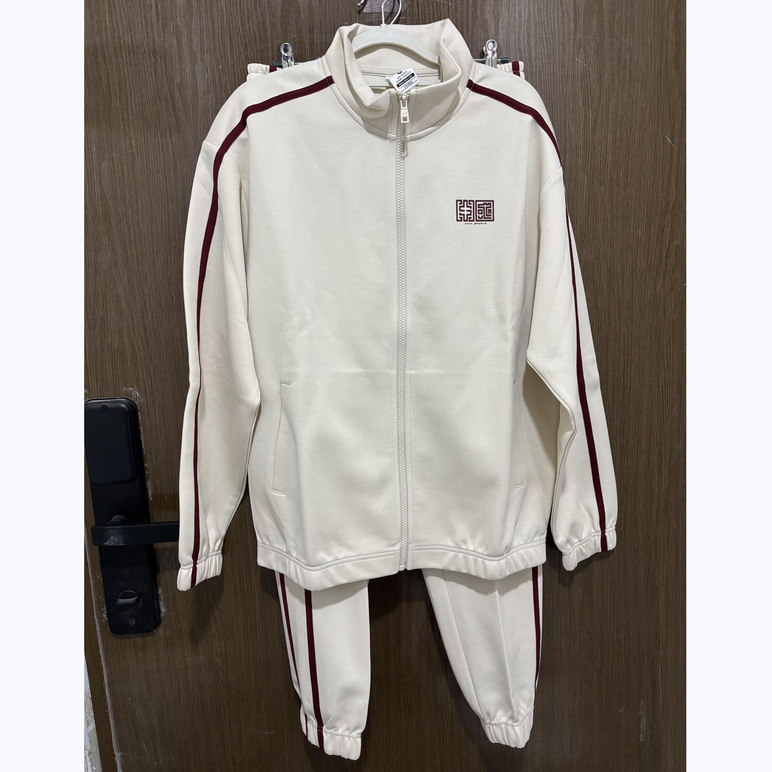 安踏正品春秋潮流男运动针织套装