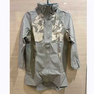 安踏正品高档款1499元休闲防风运动女长款印花风衣外套162327609