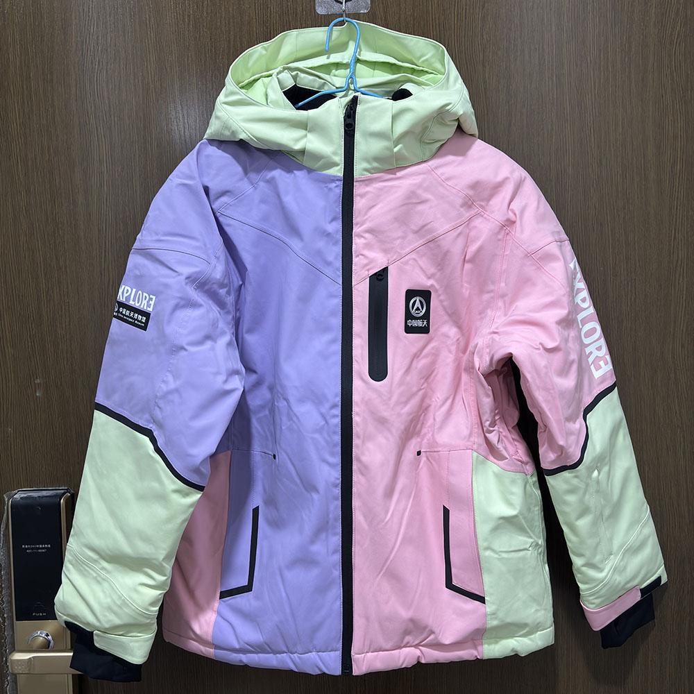 特步儿童正品冬保暖棉衣加厚滑雪服男女童运动外套678425284511