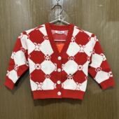 特步儿童正品 春秋休闲针织毛衣外套小女童运动上衣677124103523